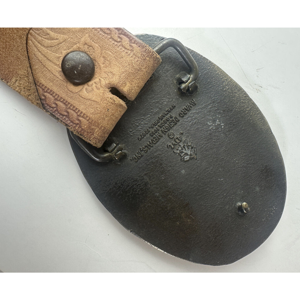 If You Aint Cowboy You Aint *hit Belt Buckle Award Design Metals Inc Solid Brass - Picture 5 of 16